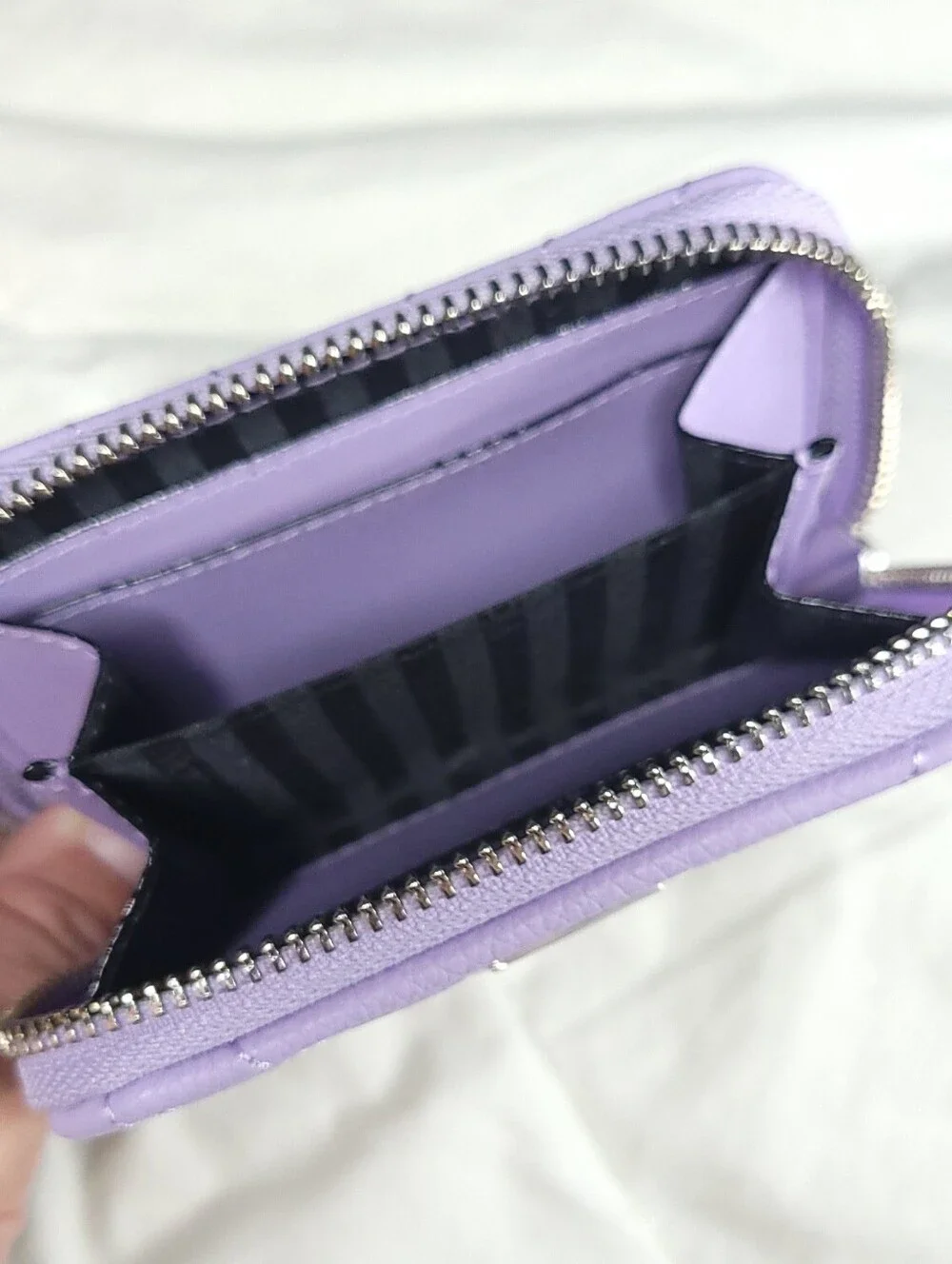 Victoria's Secret Lilac Quilted Mini Backpack with Chain Accent